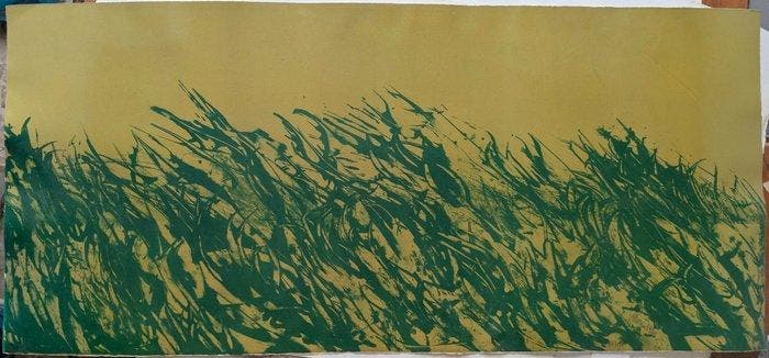 Mattia Moreni (1920-1999) - Il campo avvelenato impazzisce, Antiek en Kunst, Antiek | Overige Antiek