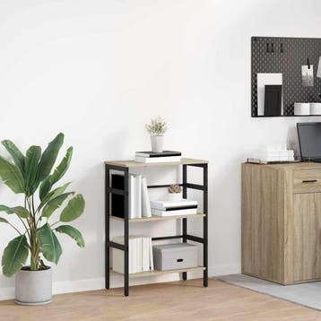 vidaXL Boekenplank 2-laags 40 x 29.5 x 115 cm Bewerkt hout, Verzenden, Nieuw