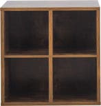 2dekans | VDD Vinyl Wish - Platenkast - 4 vakken - Bruin -, Ophalen of Verzenden, Nieuw