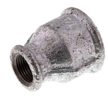 Rp 3/4 x Rp 3/8 Fonte zinguée, douille ronde 25 Bar [2, Bricolage & Construction, Verzenden