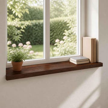 vidaXL Raamprofielen 2 st Donkerbruin 90 x 40 x 2 cm, Verzenden