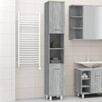 vidaXL Badkamerkast 30x30x179cm bewerkt hout grijs sonoma, Verzenden, Nieuw