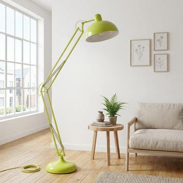 Staande lamp - Staal - 190 cm - Limoengroen