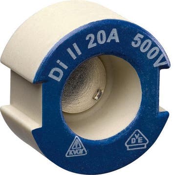 Hager E27 Céramique Jauge Vis 20A 500V DII Bleu - LE27P20, Verzenden, Nieuw