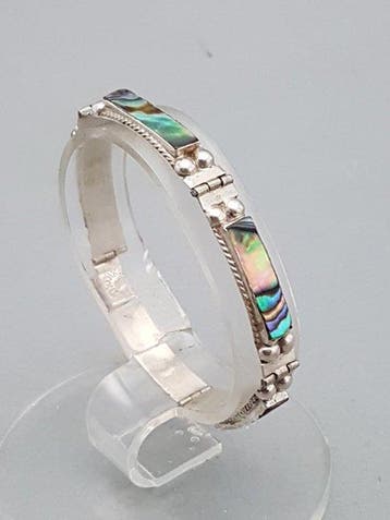 Argent, Art Deco, Abelone - Bracelet