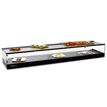 Tapasvitrine | LOGIC | Zwart | +2°C/+6°C | Statisch | 1, Verzenden, Nieuw in verpakking