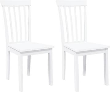 Set van 2 eetkamerstoelen - 2 - st - massief - hout -, Verzenden, Nieuw