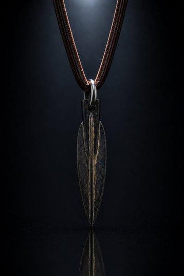 Vroege middeleeuwse bronzen pijlpunt-amulet – krijgerhanger