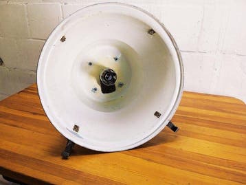 Plafondlamp - Vintage-fabriekslamp - Aluminium, Staal,