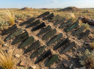 Scythisch Brons Verzameling pijlpunten - 24 stuks. Goede