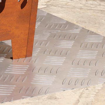 vidaXL Trap Tread 2 st 80 x 40 cm Zilver Aluminium, Doe-het-zelf en Bouw, Ladders en Trappen, Verzenden, Nieuw