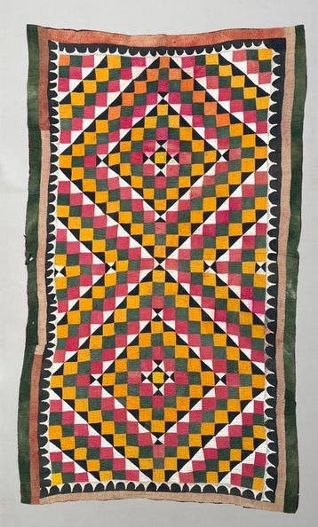 Groot oud patchwork - Ralli Quilt - Pakistan (Zonder