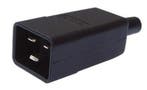Ratio Electric C20 Mannelijke Stekker 16A Zwart - 70257, Verzenden