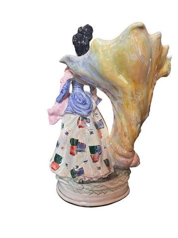 sculptuur, Dama con conchiglia - 37 cm - Keramiek - 1955