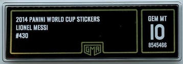 Panini - 2014 - World Cup - GMA 10 - Gem Mint - Lionel Messi, Nieuw