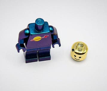 Lego Minifiguur - Classic Space - Chrome Iridescent Colour, Nieuw