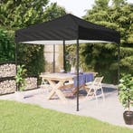 vidaXL Partytent inklapbaar 3x3 m zwart, Tuin en Terras, Partytenten, Verzenden, Nieuw