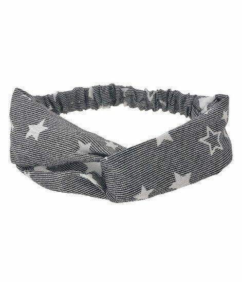 Haarband Twist 5cm – Sterrenprint – Gladde Stof – Wit Zwart, Handtassen en Accessoires, Uiterlijk | Haarverzorging