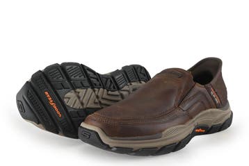 Skechers Instappers in maat 41 Bruin, Bruin, Verzenden, Overige typen, Zo goed als nieuw