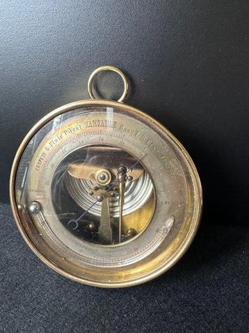 1870 Dubois & Casse Aneroid barometer - Koper - Thermometer