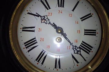 horloge d’école française - Japy Freres - bois de chêne -, Antiquités & Art
