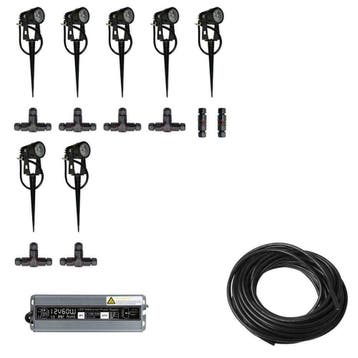 7x LED grond spot - 12V - 3 watt - complete set, Telecommunicatie, Zenders en Ontvangers, Verzenden, Nieuw