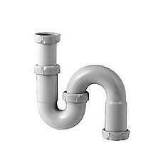 S-sifon telescopisch 11/2”x40mm wit, Doe-het-zelf en Bouw, Buizen en Afvoer, Ophalen of Verzenden, Nieuw