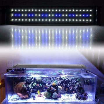 Aquarium bak LED 94cm 25W  blauw / wit, Verzenden