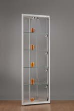 *TIP*  Luxe vitrinekast hoek aluminium 50 cm met LED-verlic, Ophalen of Verzenden