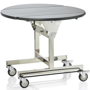 Roomservice Tafel | RVS/Hout | Wielen (Geremd) |, Verzenden
