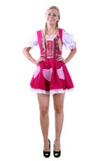 Kort Dirndl Tiroler Jurkje Heidi Roze 34 XS Jurk Oktoberfest, Kleding | Dames, Ophalen of Verzenden, Nieuw