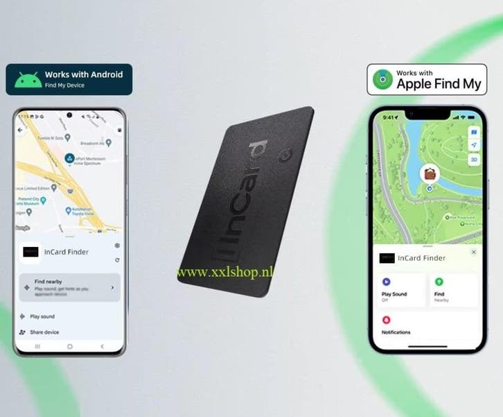 GPS tracker kaart volgsysteem airtag portemonnee iOS/Android, Auto diversen, Anti-diefstal, Nieuw, Verzenden