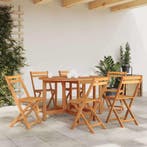 vidaXL Tuintafel 130x90x72 cm massief acaciahout, Verzenden