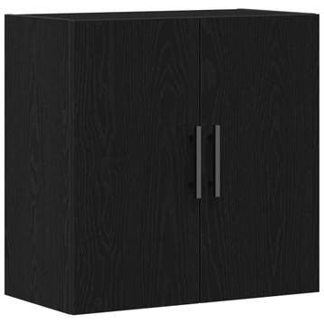 vidaXL Wandkast 60 x 31,5 x 60 cm Bewerkt hout Zwart Eiken, Huis en Inrichting, Verzenden, Nieuw