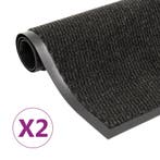 vidaXL Droogloopmatten 2 st rechthoekig getuft 90x150 cm, Verzenden, Nieuw