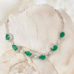 Zonder minimumprijs - Armband Verguld Smaragd - Topaas - 18k, Nieuw