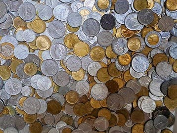 Italie. Lotto di 500 monete Lire Repubblica Italiana, tutti