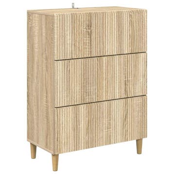 vidaXL Ladekast Sonoma Eiken 66 x 34,5 x 90 cm Bewerkt hout, Verzenden, Nieuw