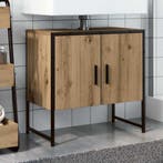 vidaXL Wastafelkast 60x33x60 cm bewerkt hout artisanaal, Verzenden, Nieuw