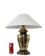 Lampe de table - Lampe de table chic en laiton-bronze avec