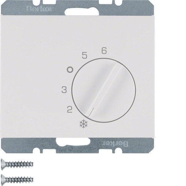 Hager Berker Thermostat dambiance blanc brillant avec, Bricolage & Construction, Ventilation & Extraction, Envoi
