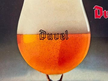 Rob Otten Duvel bier - Reclamebord - geplastificeerd