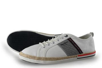 Pepe Jeans Sneakers in maat 43 Wit, Kleding | Heren, Schoenen, Verzenden, Wit, Zo goed als nieuw, Sneakers