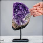 Natuurlijke amethist geode op standaard Wonderen van de, Verzamelen