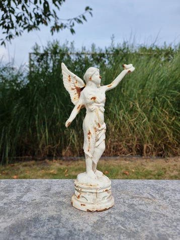 Beeldje - Angel with bird - IJzer