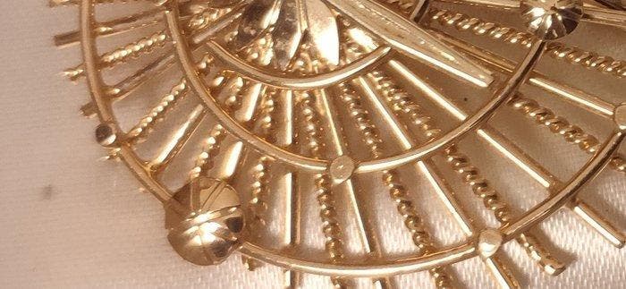 Speld - 18 karaat Geel goud - Uitzonderlijke gouden broche, Bijoux, Sacs & Beauté, Bijoux anciens