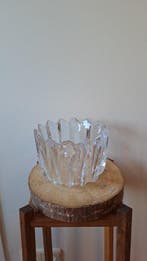 Orrefors - Jan Johansson - Plateau - Fleur - Cristal - Signé