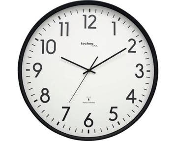 Technoline WT 8998 wandklok zwart 50 cm — Zeer goed, Verzenden