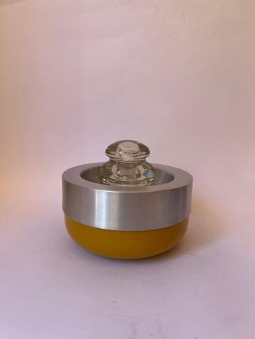 Asbak - Aluminium, Glas - asbak sigarettenhouder
