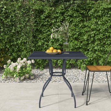 vidaXL Tuintafel 80x80x72,5 cm staal gaas antracietkleurig, Verzenden